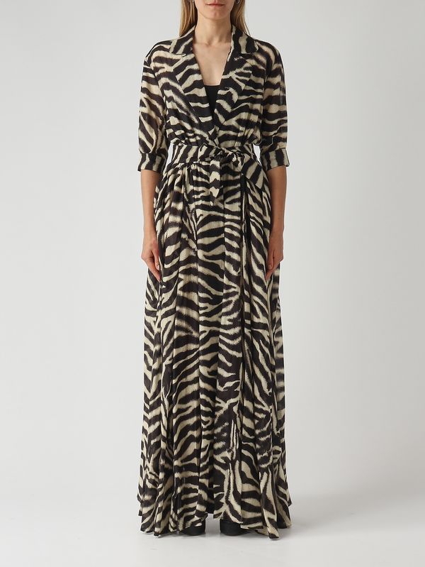 1. Vestido de mujer de algodón y seda Cebra Ermanno Scervino d484q705yaj