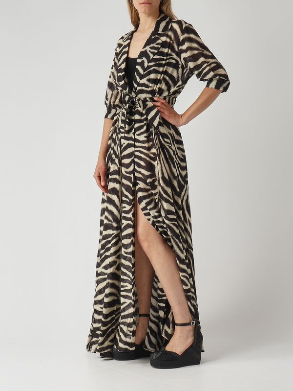 2. Vestido de mujer de algodón y seda Cebra Ermanno Scervino d484q705yaj