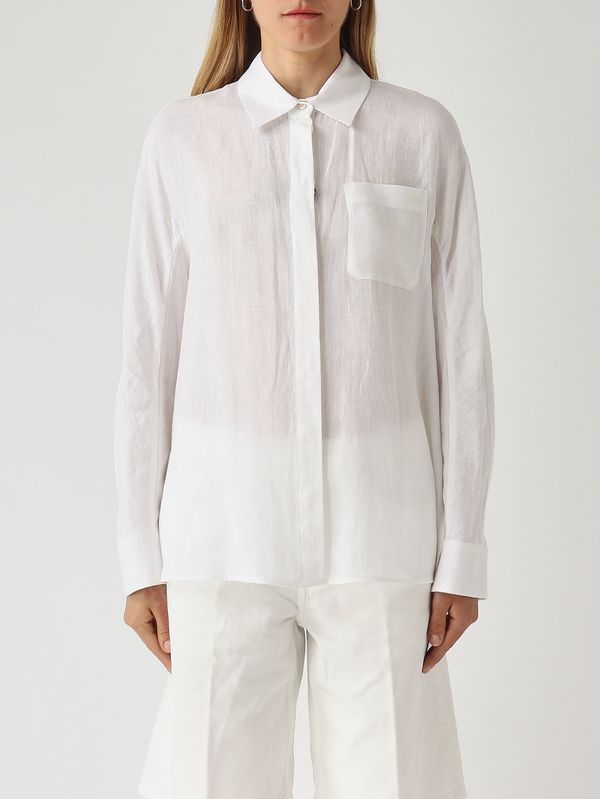 1. Camicia donna Gala in lino Bianco S Max Mara 2616191033600