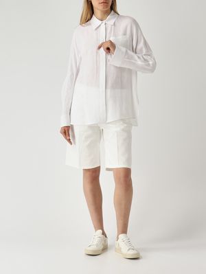 2. Camicia donna Gala in lino Bianco