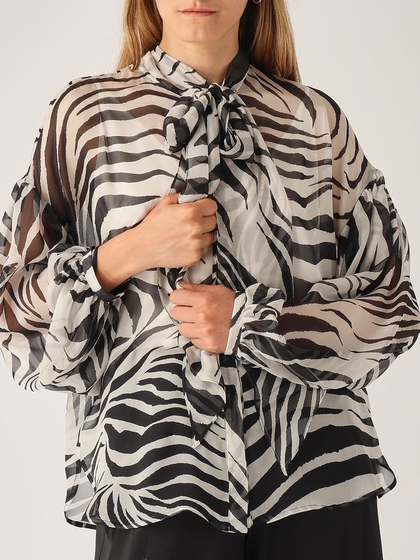 5. Camisa de mujer Ballata de seda Rayado Max Mara Studio 2616261012600