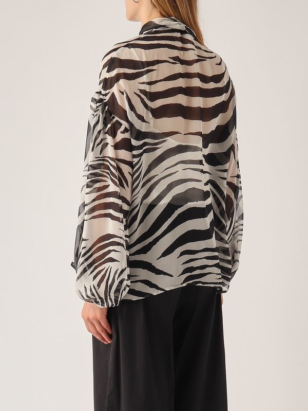 4. Camisa de mujer Ballata de seda Rayado Max Mara Studio 2616261012600