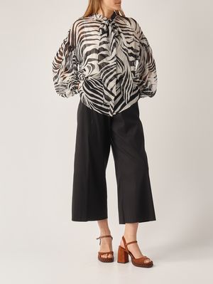 2. Camisa de mujer Ballata de seda Rayado