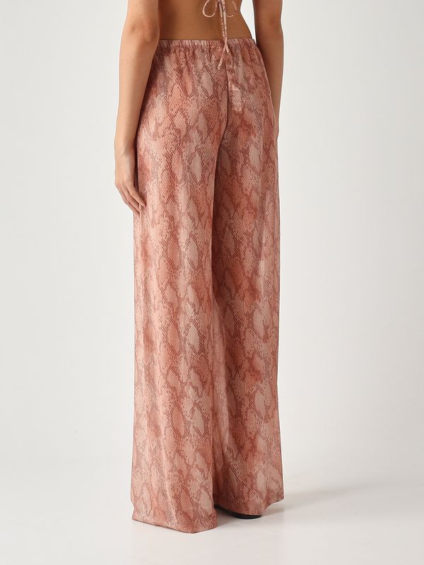 4. Pantalone donna Amalia in georgette Lurex Snake Skin 20 MC2 Saint Barth aml001