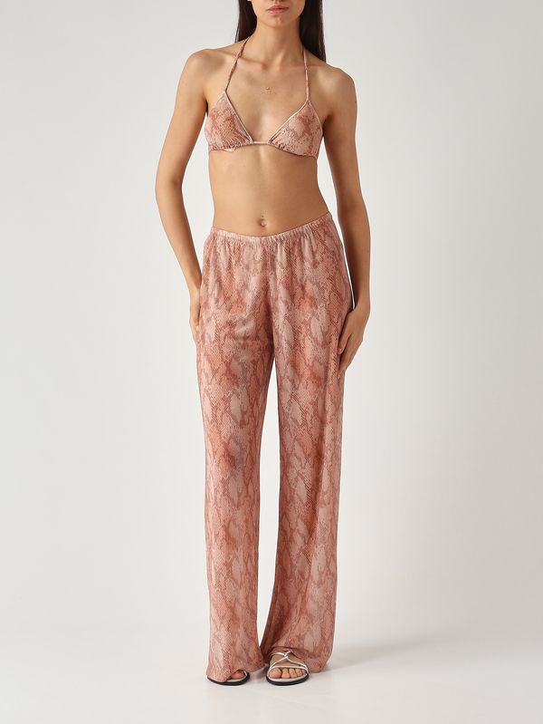 2. Pantalone donna Amalia in georgette Lurex Snake Skin 20 MC2 Saint Barth aml001
