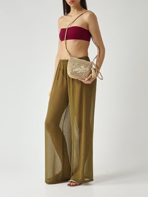 2. Pantalone donna Amalia in georgette Georgette Strass 54