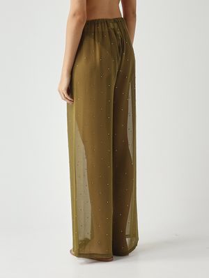 4. Pantalone donna Amalia in georgette Georgette Strass 54