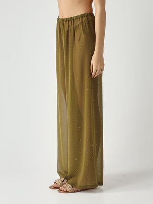 3. Pantalone donna Amalia in georgette Georgette Strass 54