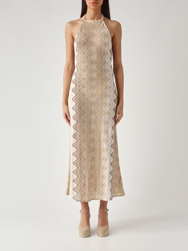 1. Robe pour femme Tony R en tissu lurex. Beige MC2 Saint Barth toy0001