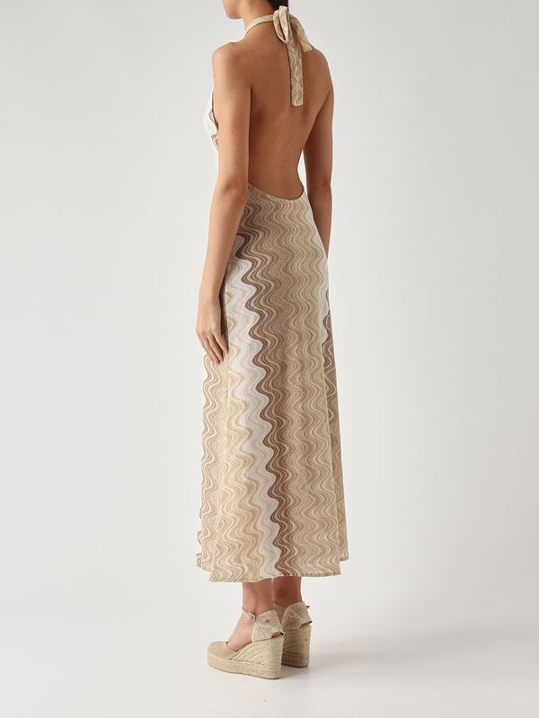 4. Robe pour femme Tony R en tissu lurex. Beige MC2 Saint Barth toy0001