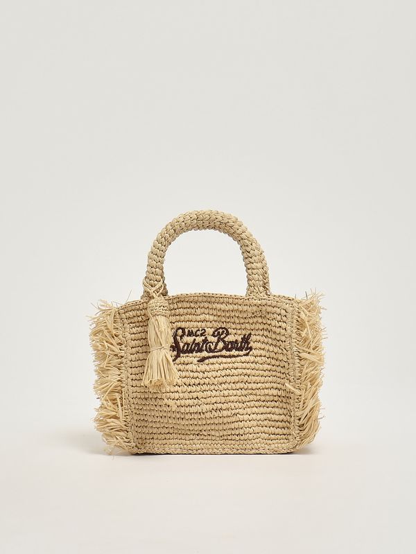 1. Borsa donna Vanity Mini in rafia Beige MC2 Saint Barth vami017
