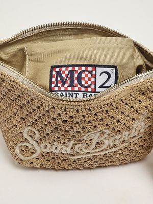 5. Borsa donna in rafia Beige