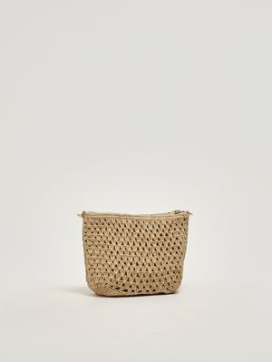 3. Borsa donna in rafia Beige