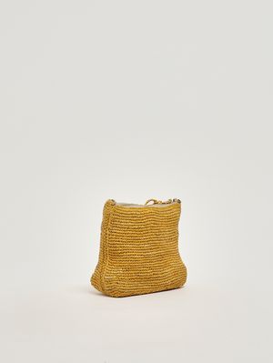 3. Bolso de mujer de rafia Amarillo