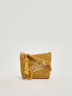 4. Bolso de mujer de rafia Amarillo