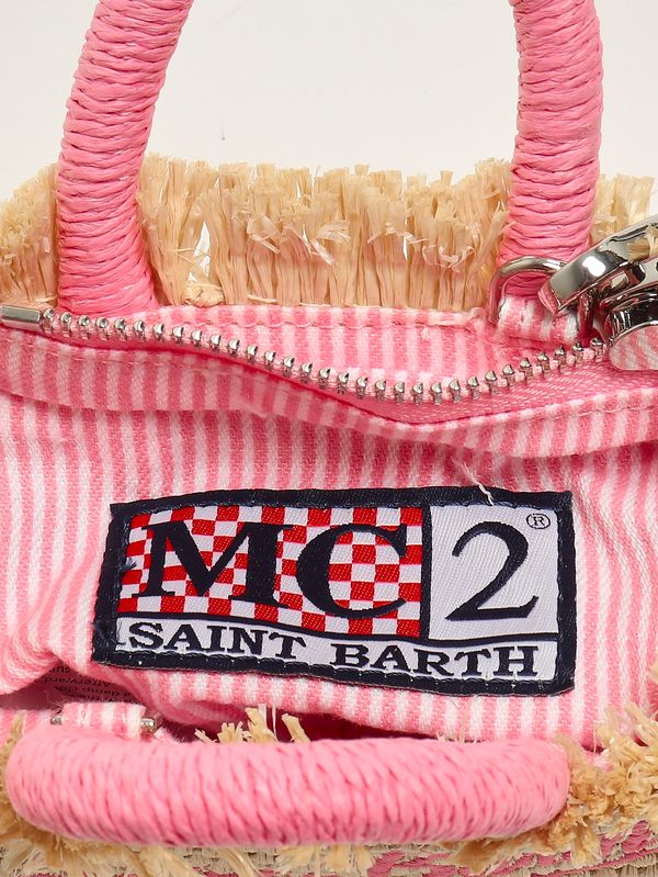5. Bolso de mujer Vanity Micro de rafia Beige MC2 Saint Barth vami015