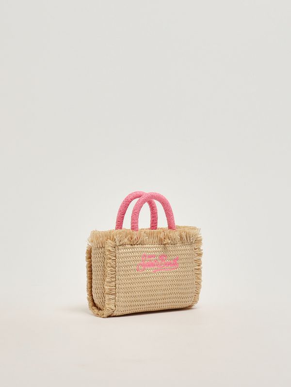 3. Bolso de mujer Vanity Micro de rafia Beige MC2 Saint Barth vami015