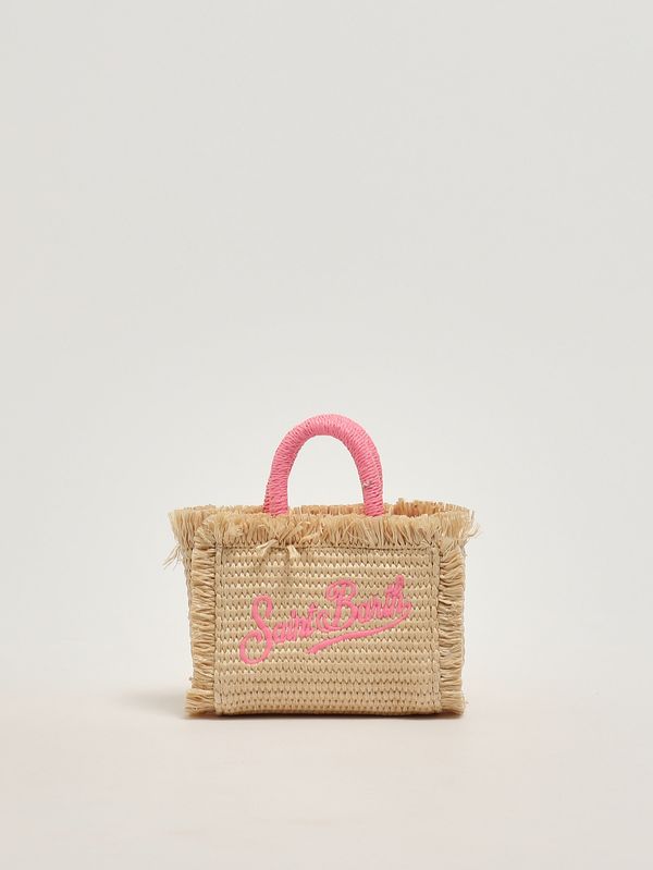 1. Bolso de mujer Vanity Micro de rafia Beige MC2 Saint Barth vami015