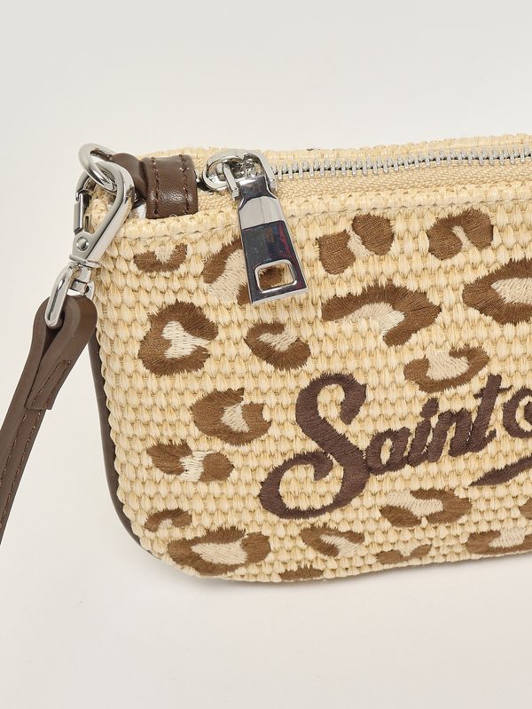 6. Women's Parisienne Mini Raffia Bag Beige MC2 Saint Barth parm002