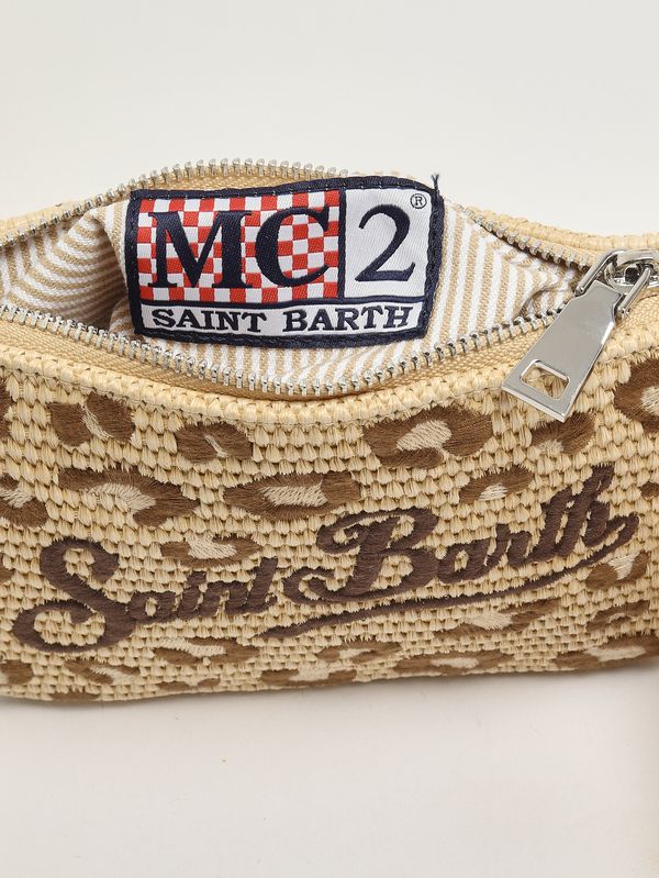 5. Women's Parisienne Mini Raffia Bag Beige MC2 Saint Barth parm002