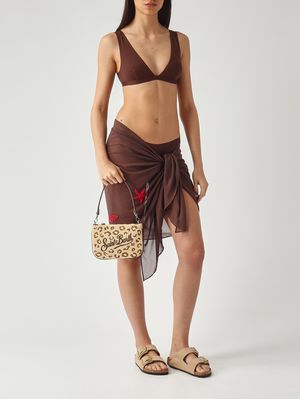 2. Women's Parisienne Mini Raffia Bag Beige