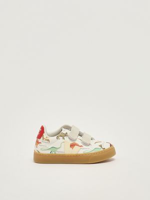 1. Sneakers Small Esplar en cuir sans chrome pour garçon Blanc