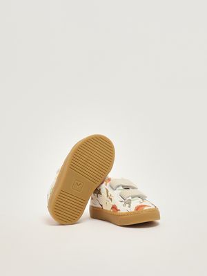 4. Sneakers Small Esplar en cuir sans chrome pour garçon Blanc