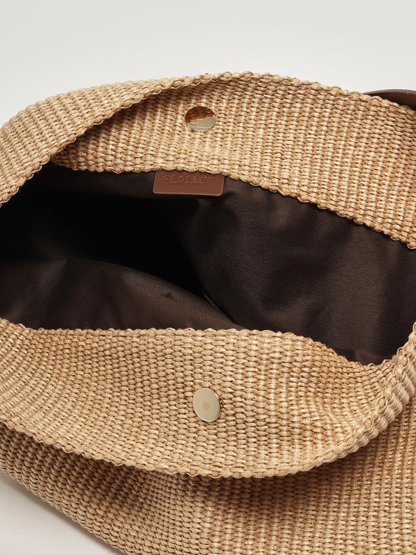 3. Zanzibar women's bag in raffia and leather Cookie Orciani b02194znz