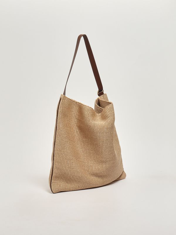 2. Zanzibar women's bag in raffia and leather Cookie Orciani b02194znz