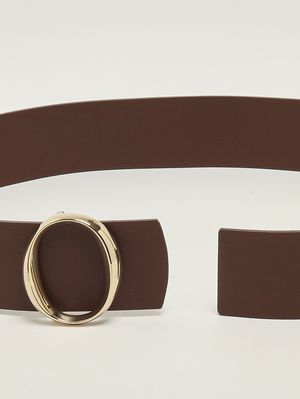 2. Women's leather belt Cocoa