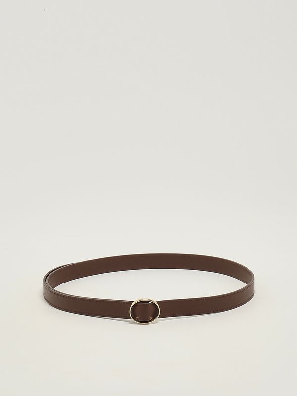 1. Cinturón de mujer Zanzibar de piel Cacao Orciani d10507znz