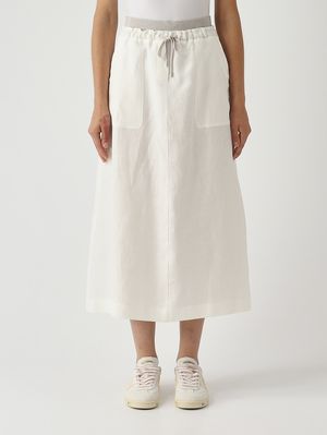 1. Jupe en lin pour femme Blanc
