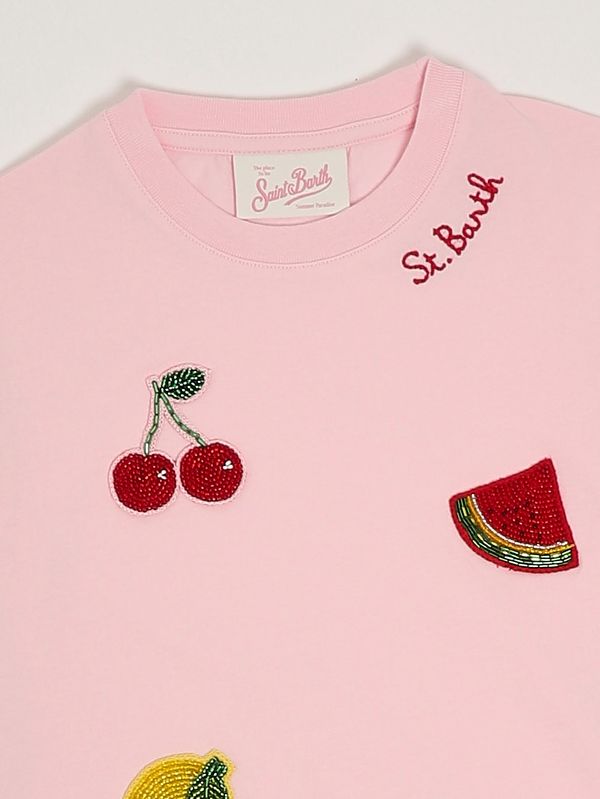 3. Copricostume bambina Abbey in cotone Fruits 20 Beads Emb MC2 Saint Barth aby0001