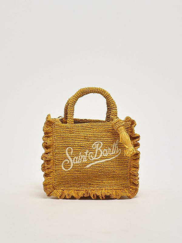 1. Damenhandtasche aus Bast Ocker MC2 Saint Barth rafv002