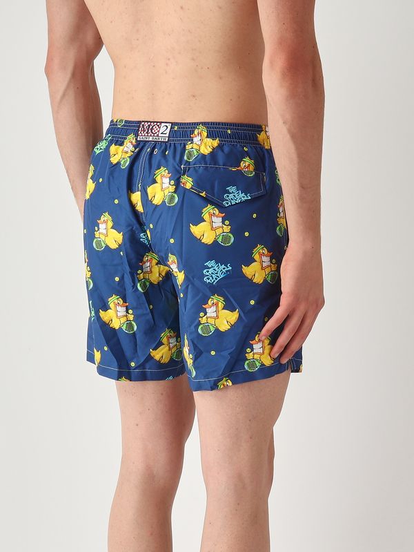 2. Bañador para hombre Lighting con estampado Azul marino MC2 Saint Barth lig0001
