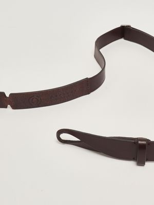 3. Cinturón de hombre No Buckle Bull de piel Moro