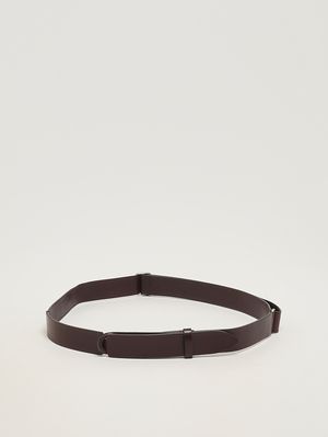 1. Cinturón de hombre No Buckle Bull de piel Moro