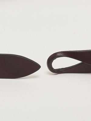 2. Cinturón de hombre No Buckle Bull de piel Moro