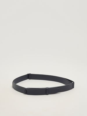1. Men's No Buckle Micron hammered leather belt Navy