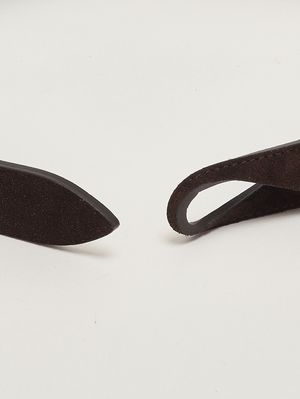 2. Cinturón de hombre sin hebilla de ante Moro