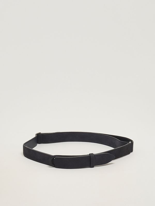1. Cintura uomo No Buckle Nabucco in pelle nabuk Notte Orciani nb0127nab