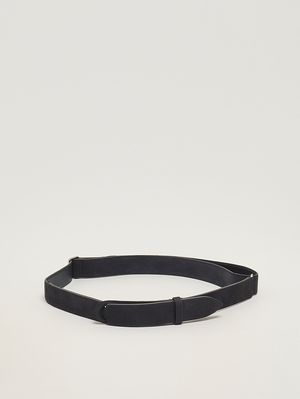 1. Cintura uomo No Buckle Nabucco in pelle nabuk Notte