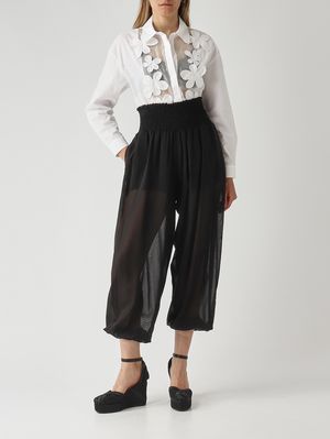 2. Pantalone donna in crepe Nero