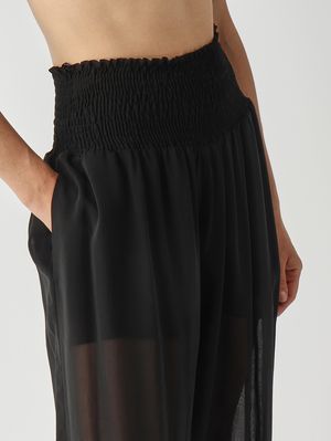 5. Pantalone donna in crepe Nero
