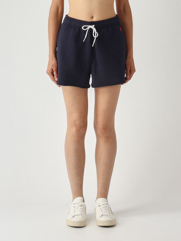 1. Shorts donna in felpa di cotone Navy Polo Ralph Lauren 211965103