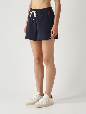 3. Shorts donna in felpa di cotone Navy
