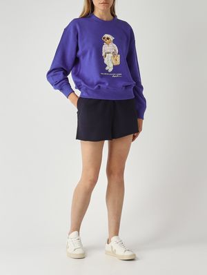 2. Shorts donna in felpa di cotone Navy