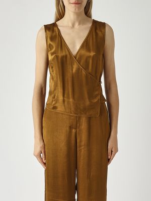1. Damenbluse aus Viskose Öl