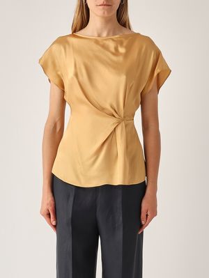 1. Chemisier femme en viscose Or