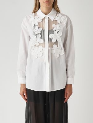 1. Camisa de mujer de algodón Blanco